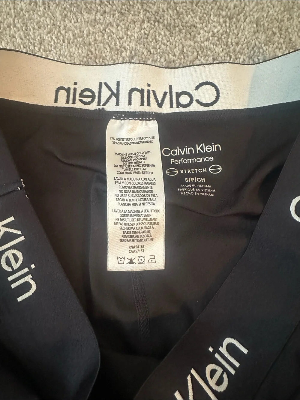 Calvin Klein Black Women's Athletic Skort with Logo Waistband  Size Small